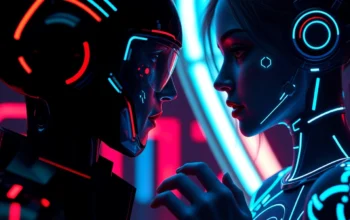 Engaging nsfw ai chat scene featuring a realistic AI girlfriend interface with seductive visuals, emphasizing uncensored conversations and intimacy.